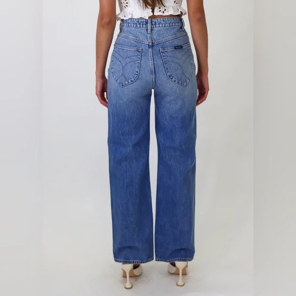 NWT ROLLAS Studio Flare Jeans High Rise Sz 26 - Picture 12 of 13